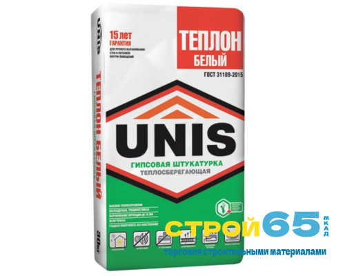 Гипсовая штукатурка Юнис Теплон белый 30кг